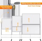 48 X 60 Large Mobile Dry Erase Board Magnetic Rolling Double-sided