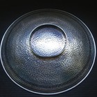 Vintage Hammered Silver Plated Meriden International S Co Serving Tray Dish  735