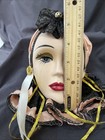 Vintage Ceramic 7  Mardi Gras Wall Mask Art Decor