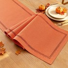 Orange Burlap Table Runner  Fall Table Runners 90 Inches Long