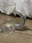 Starbucks 2019 Holiday Clear Glass Mug With Silver Glitter Handle 12 Oz Rare