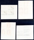 Croatia 1944 154-157pu Ungummed Three Flawless Proof Prints  g2196