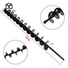 For Garden Post Fence Post Hole Digger Black 2     24  Earth Auger Drill Bit