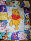 Vintage Disney Winnie The Pooh Crib Bedding Set 1995 Quilted Blanket 