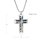 Cross Urn Necklace For Ashe Stainless Steel Memorial Cremation Jewelry For Ashes