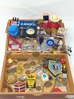 Vintage Junk Drawer Lot Collectibles Odds   Ends Jewelry Stamps Coins Pins