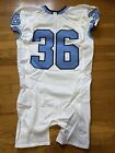 Game Worn Unc Tar Heels Football White Jersey  36 University Of North Carolina