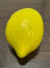 Vintage Murano Style Hand Blown Glass Fruit - Yellow Lemon