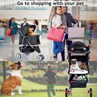 Wheels Dog Cat Stroller Foldable Pet Stroller Travel Carrier