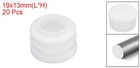 20pcs 3 4  Plastic Tubing End Caps Round Hole Plug Insert White