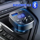 Car Hands-free Bluetooth-compaitable 5 0 Fm Transmitter Car Kit Mp3 Modulator Pl