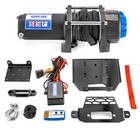 4500lb 12v Electric Winch Mount Kit For 2016-2018 Polaris Rzr Xp Turbo turbo 4