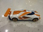 2017 Hot Wheels Mach Speeder White   Orange Fjv63 1 64 Diecast Toy Race Car