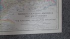 National Geographic Map Mexico Central America West Indies 1934