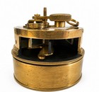 Antique Brass Pocket Sextant Box Sextant Maritime Navigation No 9799