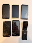 Lot Of 6 Cell Phones For Parts   Repair   Htc  Lg  Wiko  Motorola  Schok   As-is
