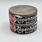 2 Copenhagen Snuff Cans -metal Lid  Paper Can
