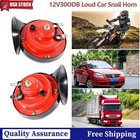 2x 12v Super Loud Car Horn High And Low Two-tone Waterproof Durable