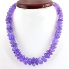 644 00 Cts Natural Untreated Purple Amethyst Round Carved Beads Necklace  dg 