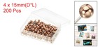 200pcs Rose Gold Push Pins Round Head Map Tacks