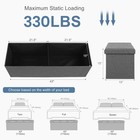 Storage Ottoman Bench Foldable Seat Footrest Shoe Bench End Of Bed Organizer