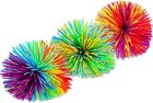 12 Sensory String Ball Soft Rainbow Elastic Bags  Multiple Colors  2 75 Inches 