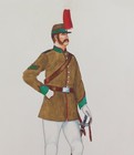 Rare Vintage British Military Uniform Original Book Artwork By L Barlow   13