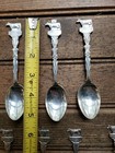 Lot Of 4 Vintage Holland Spoon Epns Dairy Cow Epns Silverplated Branded Kd