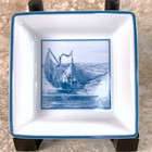 Hermes Paris Ashtray Plate Dish Porcelain Mini Tray 2003 Limited Model 8 X 8 Cm