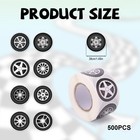 500pcs Racing Stickers  Self-adhesive Car Tire Wheel Stickers For Racing Them   
