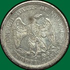 1875-s Twenty Cent Piece Choice Almost Uncirculated Au  Coin  Faint Cleaning