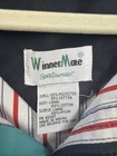 Winner Mae Vntg Sportswear   s Black Vntg Windbreaker Outdoor Jacket Sz L Full Zip
