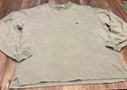Vintage Lacoste Izod Mens M Green Cotton High Neck Knit 80s