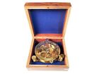 5-inch West London Brass Sundial Compass With Box - Nautical Antique Maritime