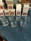 Vintage 1995 Set Of 7 Canadian Mist Moose Happy Holidays Wildlife Glasses Etched