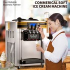 Uimoso Commercial Ice Cream Maker 22-30l h 2350w Countertop Soft Serve Machine