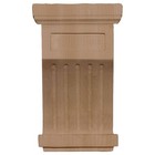 4 1 4 w X 4 1 4 d X 7 h Fluted Wood Corbels Rubberwood Decorative Bracket