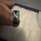 Vintage Turquoise Sterling Silver Ring  Size 6 5  See Description