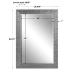Uttermost 14604 Silver grey Tarek Crisp Texture Mirror