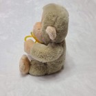Vintage Russ Berrie Chee Chee Plush Baby Monkey 9  Tan Sitting Pacifier Stuffed