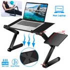 Portable Foldable Notebook Laptop Desk Table Stand Bed Tray With Mouse Board Us