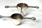 Art Deco Pair Barware Collectible Patented Silverplate Jigger Measures  1   2 Oz