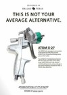 Atom X27 Lvlp Auto Paint Spray Gun     Pro Finish   Free Gunbudd   Light