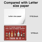 Putuo Vintage Bar Sign - Funny Metal Tin Sign   i Only Drink On Days That Start