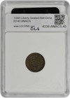 1848 Liberty Seated Silver Half Dime Ef40 Anacs
