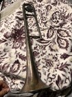 Antique Trombone Silver Looking With Markings  r15292   27  Long 5  Wide