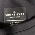 Quiksilver Rash Guard Men Large Black Uv Protection Long Sleeve Surf Shirt