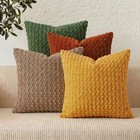New Plain Plush Cushion Cover Soft Throw Pillow Case Sofa Home Decor 16  18  20 