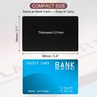 200pack Metal Business Cards Blank 0 21mm Aluminum Laser Name Card Black