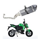 Full Exhaust Muffler System W  Silencer For Kawasaki Z125 Pro 2017-2024 2025